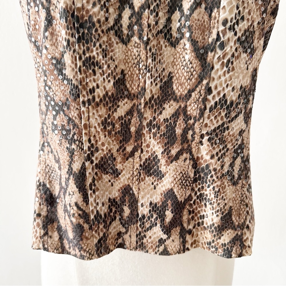 Vintage 90s Cache Snake Print Sleeveless Tank Top Size Large (L) - Picture 4 of 7